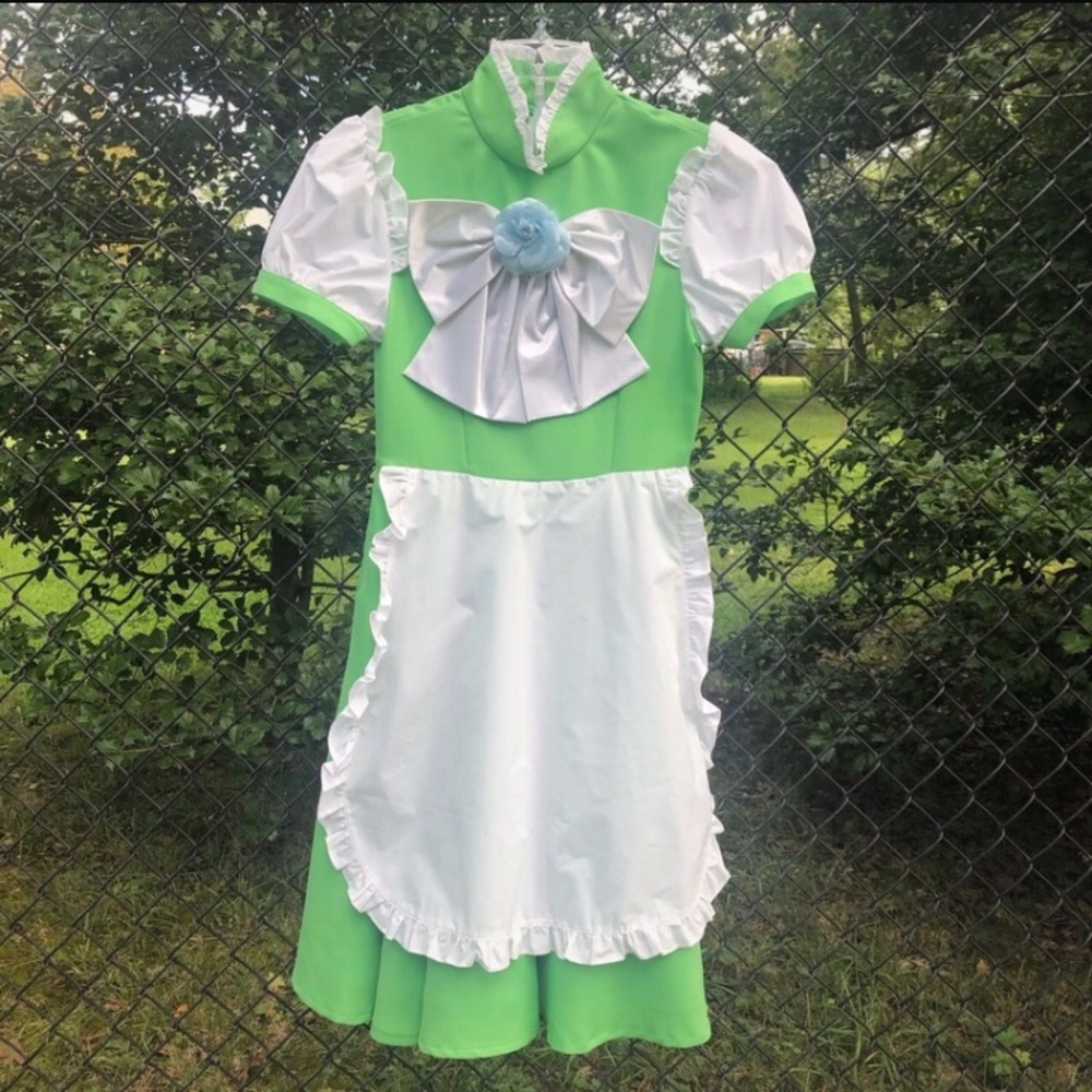 Vocaloid Green Maid Lolita Cosplay Dress